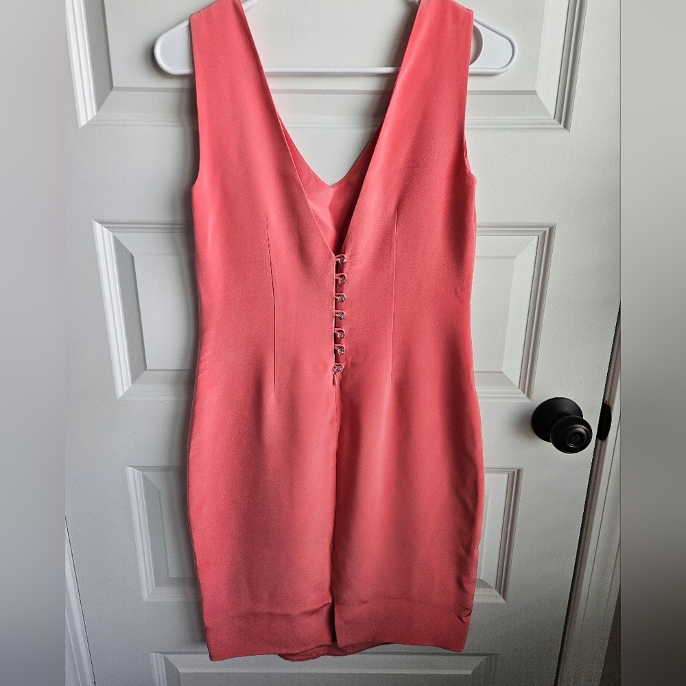 VINTAGE Sylvia Heisel Designer Sleeveless Luxury 100% SILK Bodycon Dress- Size 6